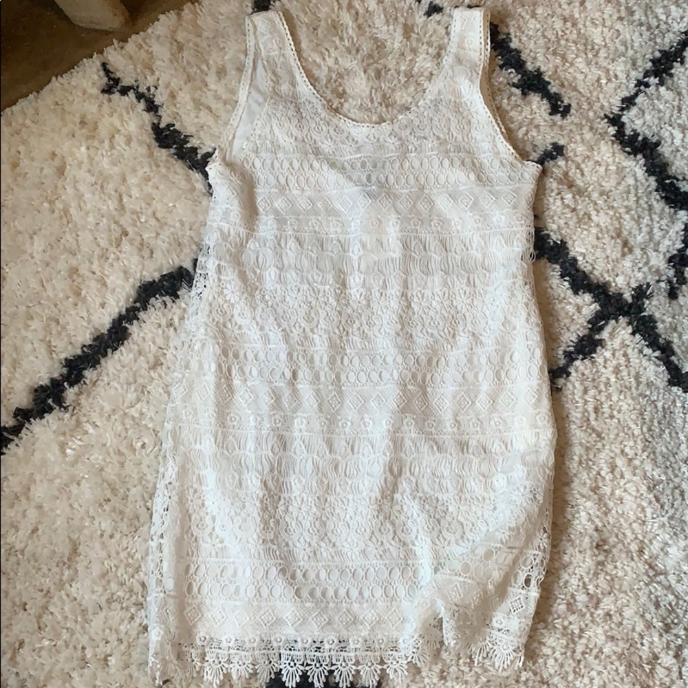 White lace dress